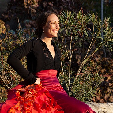 Mónica Vázquez profesora de baile flamenco