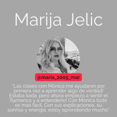 Opinión de Marija Jelic sobre la escuela de flamenco online